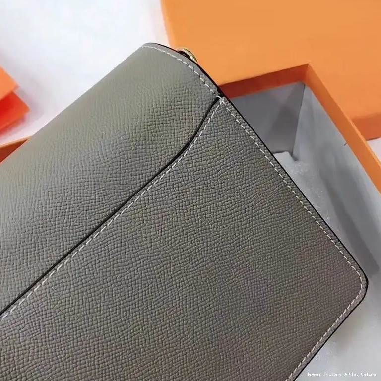 Cheap Leather Bag Grey Hardware Roulis Epsom In Hermes Gold 0508